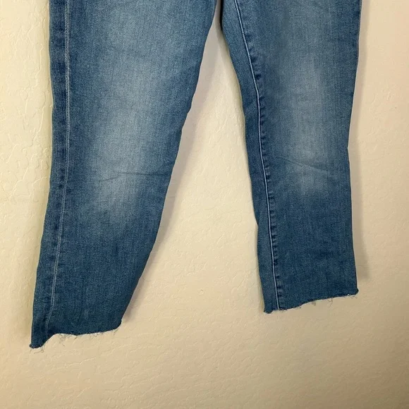 MOTHER The‎ Insider Step Fray Crop Jeans Out of the Blue Size 26 Women’s - Picture 4 of 10